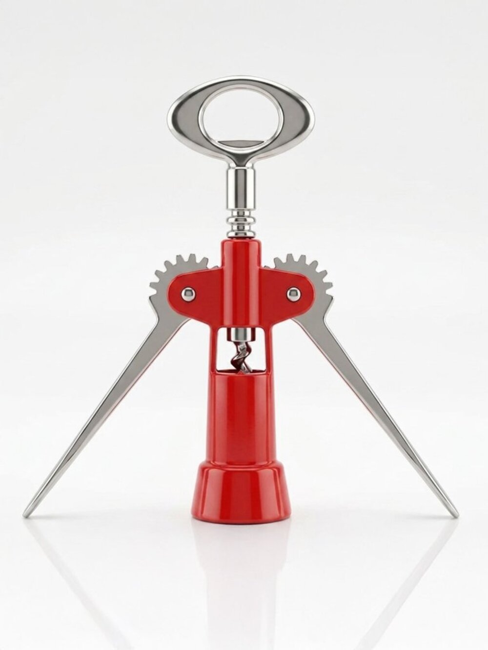 VINTAGE Ghidini Tavernello Red Winged Corkscrew Wine Bottle Opener Made in ITALY
